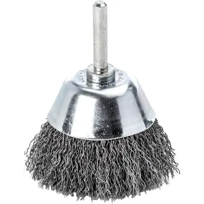 Nejprodávanější Plochý kartáč se stopkou ocelový drát, vlnitý 70x0,3 mm Lessmann 437162