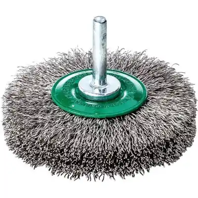 Kulatý kartáč V4A, vlnitý se stopkou 70x10x0,3 mm Lessmann 417462 Super Cena