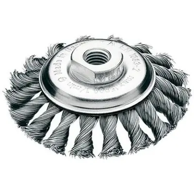 Miskový kartáč ocelový drát 115 x 12 mm spletený 0,5 mm Lessmann 472257 Pouze Dnes