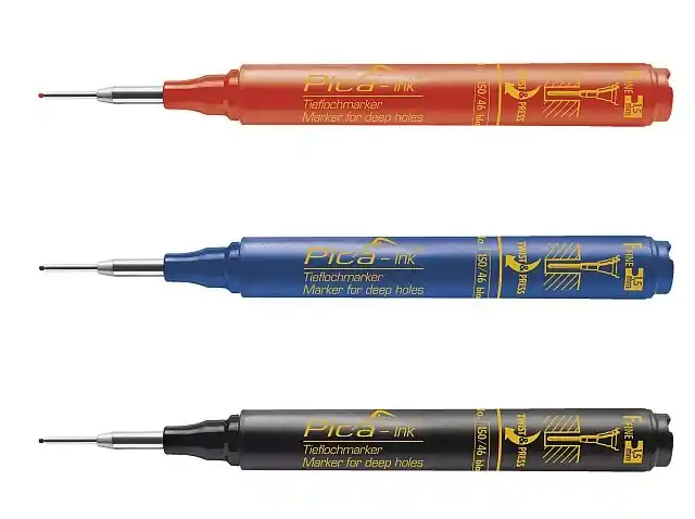 Expresní Doručení Značkovač inkoustový permanentní pro hluboké otvory 150/40 červený PICA-MARKER
