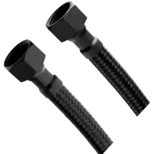 Zlevněný Aqualine Flexibilní nerezová hadice FxF 3/8"x3/8", 60cm, černá mat 33106B
