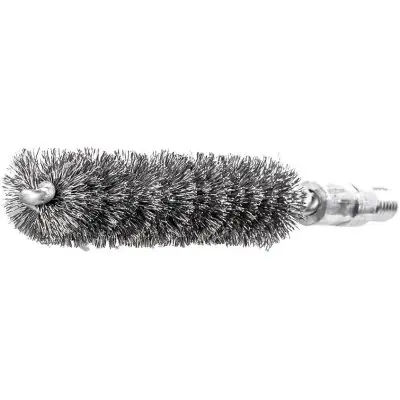 Rychlé Dodání Kartáč na trubky se závitem M6 průměr 16 mm, ocel, vlnitý 0,15 mm Lessmann 500316