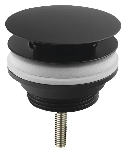 Omp Tea Umyvadlová výpust 5/4“, neuzavíratelná, velká zátka, 10-55mm, černá 542.742.5B Expresní Doručení
