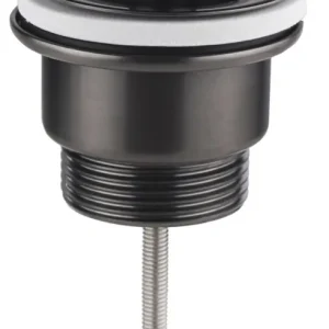 Akční Cena Sapho Umyvadlová výpust 5/4", neuzavíratelná, velká zátka, 10-55mm, gun metal 542.742.5GM