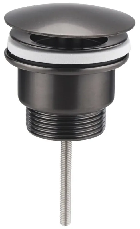 Akční Cena Sapho Umyvadlová výpust 5/4", neuzavíratelná, velká zátka, 10-55mm, gun metal 542.742.5GM