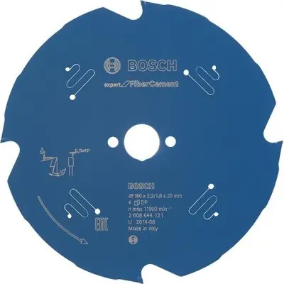 Odeslání Ihned Pilový kotouč Expert na vláknocement tvrdokov 160x2,2x20mm Z4 TF Bosch 2608644121