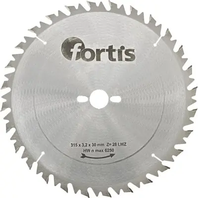 Tovární Cena Pilový kotouč HW 315 x 3,2 x 30 mm Z28LWZ Fortis 4317784784931