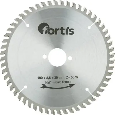 Pouze Dnes Pilový kotouč HW 190 x 2,8 x 30 mm Z56W Fortis 4317784784764