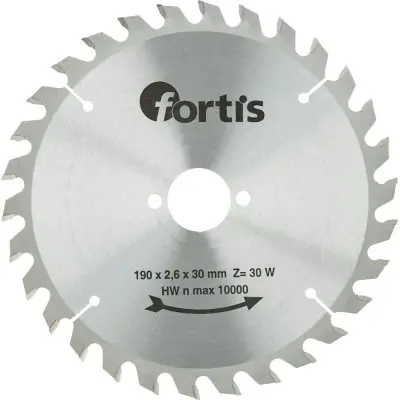Novinka Pilový kotouč HW 190 x 2,4 x 30 mm Z30W Fortis 4317784784672