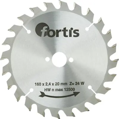 Autentický Pilový kotouč HW 160 x 2,4 x 20 mm Z24W Fortis 4317784784658