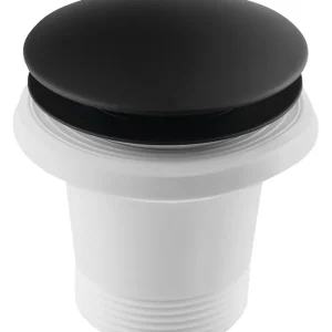 Tovární Cena Polysan Vanová výpust 6/4", click-clack, pro vany bez přepadu, černá mat 71704B