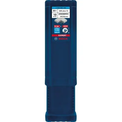 Originální Příklepový vrták EXPERT 10 x 200 x 265 mm balení 30 ks SDS plus-7X Bosch 2608900188