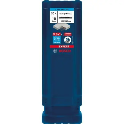Top Prodej Příklepový vrták EXPERT 10 x 150 x 215 mm balení 30 ks SDS plus-7X Bosch 2608900187