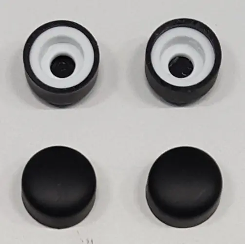 Originální Gelco CURE BLACK set (4 ks) krytek šroubů, černá mat CB03