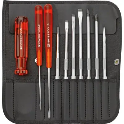 Sada vymennych cepeli 10 ks v rolovaci tasce PB Swiss Tools PB 215.L 25 Výprodej