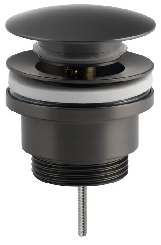 Akční Nabídka Sapho Umyvadlová výpust 5/4“, click-clack, velká zátka, 10-55mm, gun metal CV1002GM