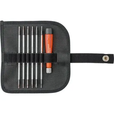 Sleva Sada sroubováky ESD Sada vymennych cepeli7 ks v rolovaci tasce PB Swiss Tools PB 513