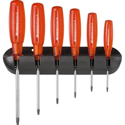 Objednat Nyní Sada sroubováku 6 ks Torxv nástenném drzákuMulticraft PB Swiss Tools PB 6440
