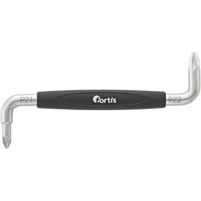 Úhlový křížový šroubovák PZ1+PZ2x100mm Fortis 4317784730273 Nejlepší Cena