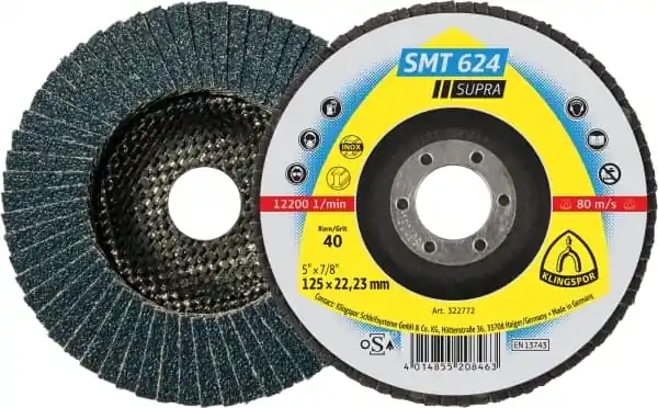Lamelový kotouč 125x22,23 P120, vyduté SMT624 322776 KLINGSPOR Expresní Doručení
