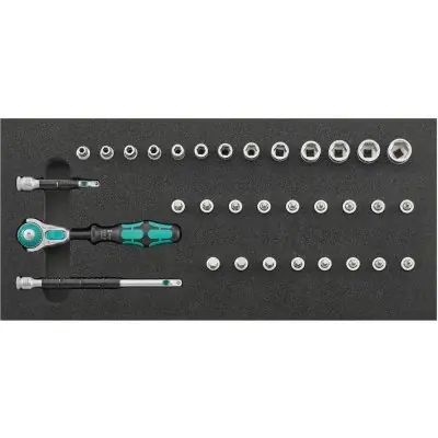 Akční Cena Modul s nářadím 1/3 nástrčné klíče 1/4" Zyklop s přidržovací funkcí Wera 4053569861922.