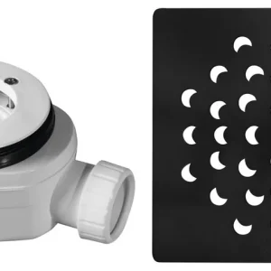 Koupit Online Gelco Vaničkový sifon, průměr otvoru 90 mm, DN40, krytka černá KSM104B-SN90