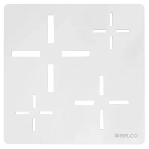 Gelco Čtvercová krytka sifonu, bílá KSM107W Top Prodej