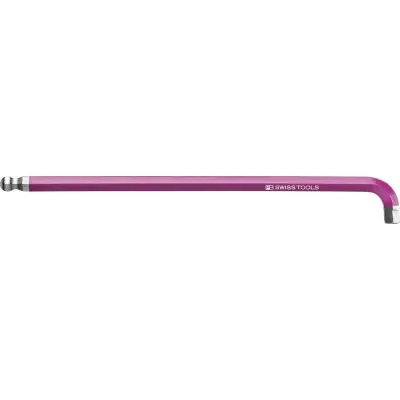 Tovární Cena Krátký inbusový klíč zahnutý 90+100° Rainbow s kulovou hlavou 8 mm PB Swiss Tools PB 2222.L 8 PU