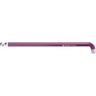 Krátký inbusový klíč zahnutý 100° Rainbow s kulovou hlavou 8 mm PB Swiss Tools PB 2212.L 8 PU Značkový