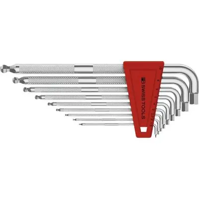 Nejlepší Cena Sada inbusových klíčů v plastovém držáku, 9 ks 1,5 - 10 mm SAFETY, s kulovou hlavou PB Swiss Tools PB 3212.LH-10