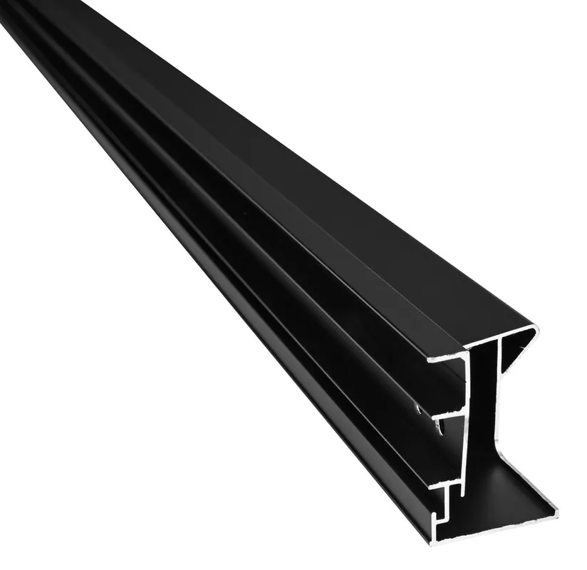 Polysan EASY BLACK stěnový profil pivotových dveří pro pevné sklo, 1900mm ND547B Přímo Od Výrobce