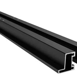 Levný Polysan EASY BLACK set vodorovných nastavovacích profilů pivotových dveří 1900mm ND549B