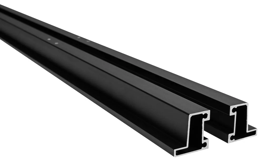Levný Polysan EASY BLACK set vodorovných nastavovacích profilů pivotových dveří 1900mm ND549B