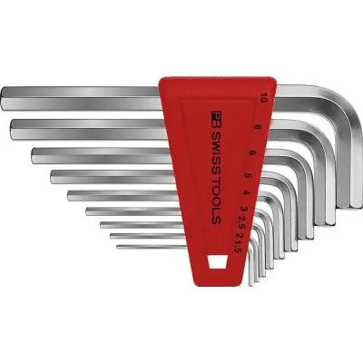 Vysoce Kvalitní Sada inbusových klíčů v plastovém držáku, 9 ks 1,5 - 10 mm PB Swiss Tools PB 210.H-10