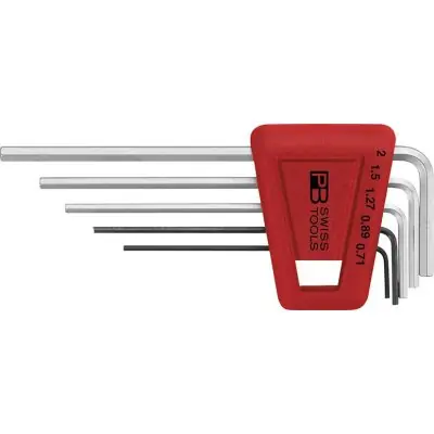 Objednat Nyní Sada inbusových klíčů v plastovém držáku, 5 ks 0,71 - 2 mm PB Swiss Tools PB 210.H-2
