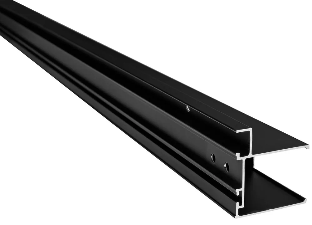 Polysan EASY BLACK stěnový profil pro pevné sklo, 1900mm NDAE419B Cenově Výhodný