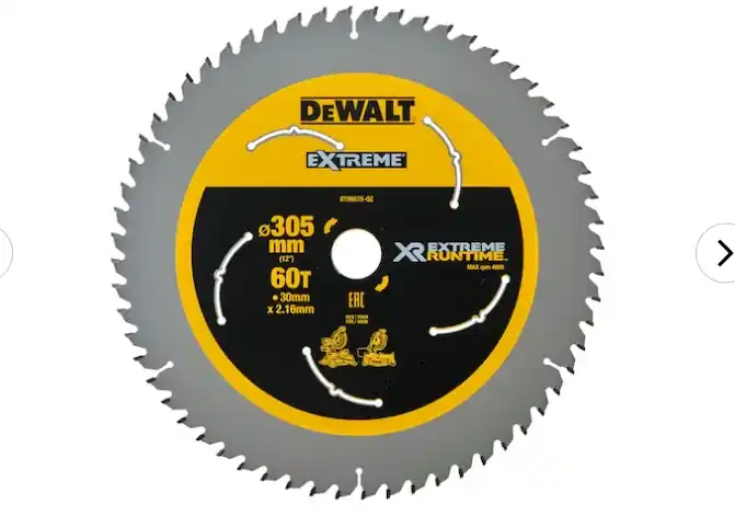 Bezpečná Platba Pilový kotouč 305x30 mm z60 FZ 7 ° - DT99575-QZ_DEWALT