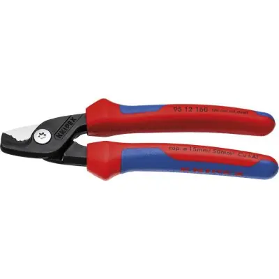Kabelové nůžky s vícesložkovými rukojeťmi 160 mm úzký tvar hlavy KNIPEX 95 12 160 Značkový