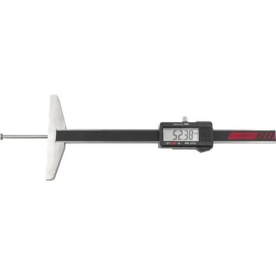 Cenově Výhodný Digitální posuvný hloubkoměr 150 mm, talířový měřící nástavec FORMAT 4317784631570