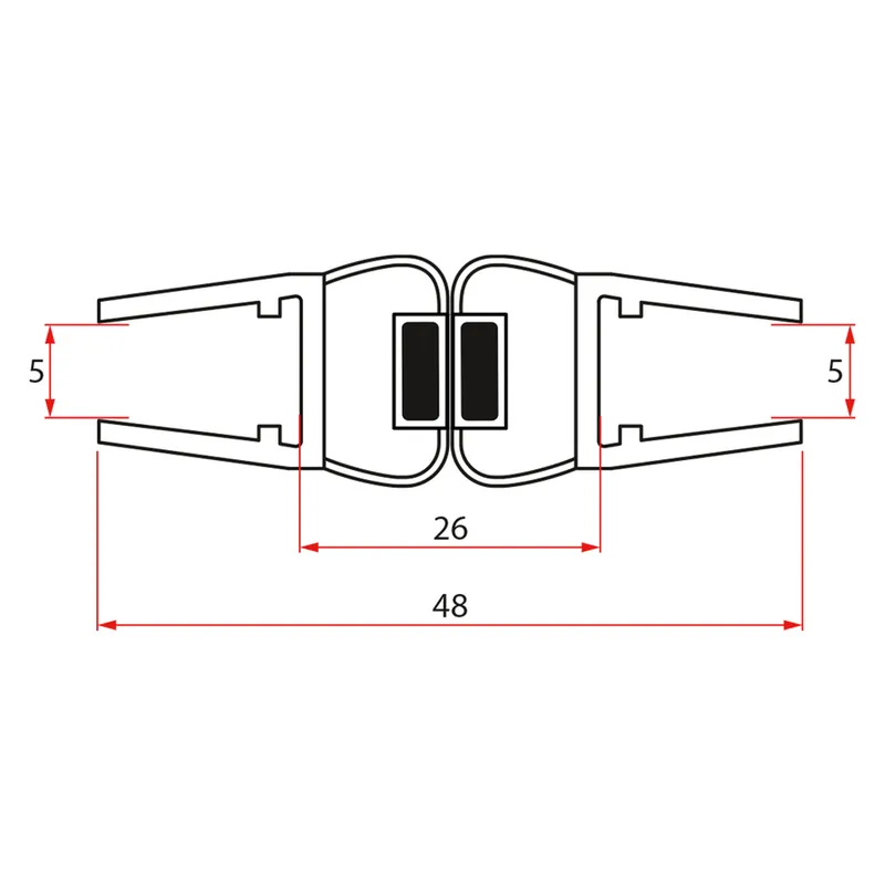 Zlevněný Aqualine Sada magnetických těsnění pro YB93 NDYB93-C05