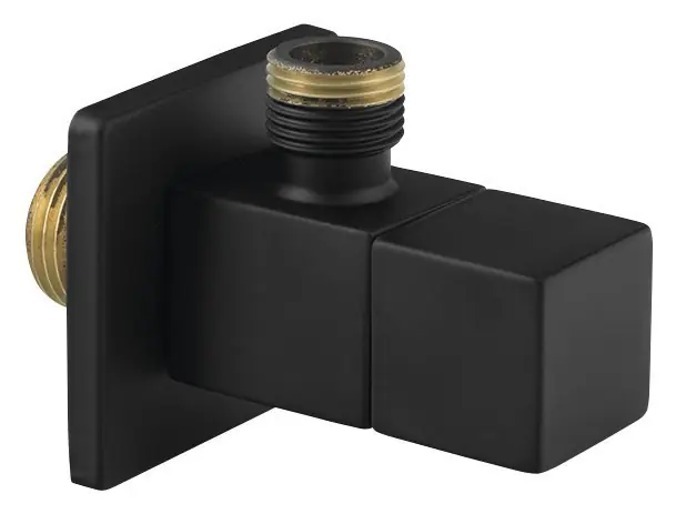 Autentický Sapho Rohový ventil hranatý, 1/2"x3/8", černá mat SL115