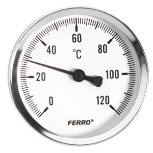 Teploměr 63mm 1/2" AXIALNÍ 0-120C T63120A Autentický