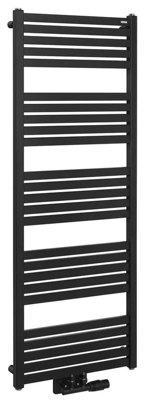 Bruckner GRUNT otopné těleso rovné 500x1330 mm, středové připojení, černá mat 600.122.6 Finální Výprodej