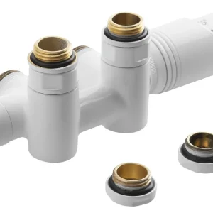 Bezpečná Platba Bruckner WICHER COMBI připojovací sada termostatická pro středové připojení 50mm, bílá 600.331.4