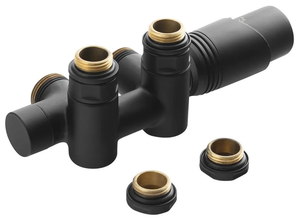 Bruckner WICHER COMBI připojovací sada termostatická pro středové připojení 50mm, černá mat 600.331.6 Nejlepší Cena