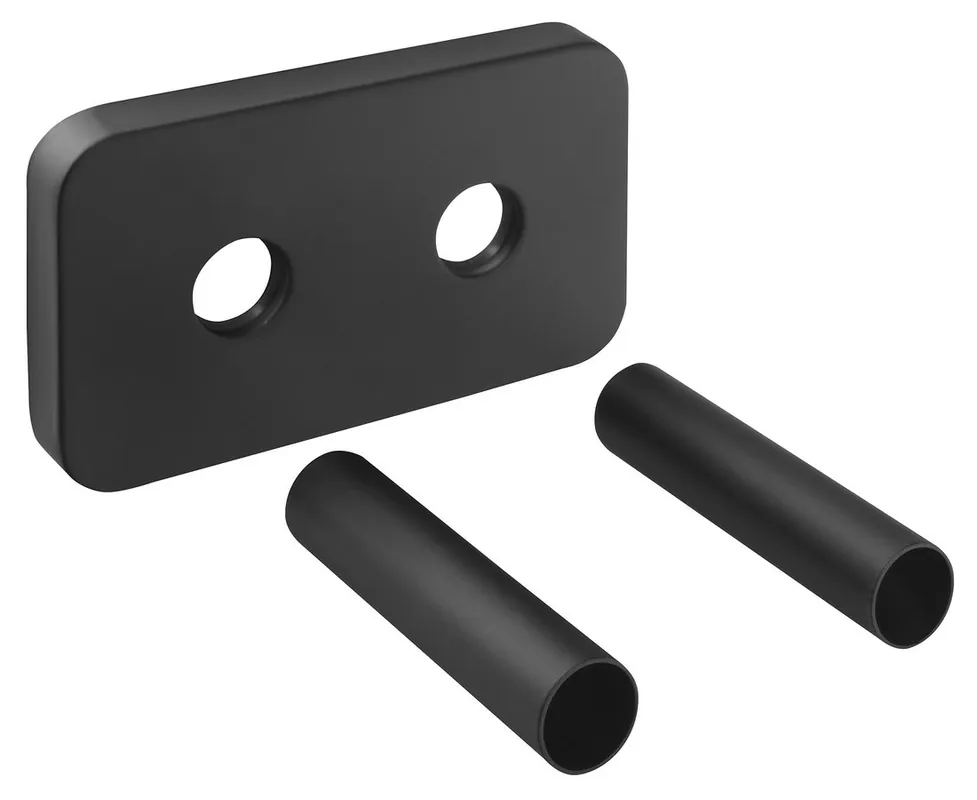Vysoce Kvalitní Bruckner WICHER krycí rozeta pro středové připojení 50mm, černá mat 600.315.6