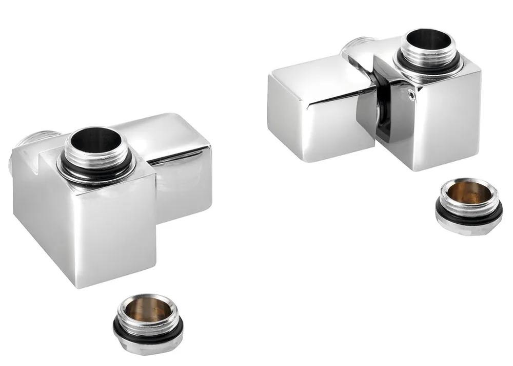 Bezpečná Platba Sapho CUBE COMBI připojovací sada ventilů ruční rohová, pravá, chrom CP561S