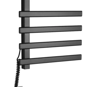 Horká Nabídka Sapho ELCOR elektrický sušák ručníků 480x520x50 mm, 63 W, černá mat EB530