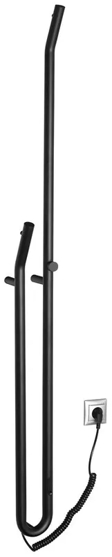 Top Prodej Sapho DUOPASSO elektrický sušák ručníků s časovačem, 122x1700mm, 45 W, černá mat ER330