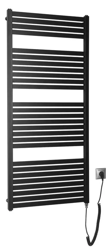 Speciální Cena Aqualine TONDI-E elektrické otopné těleso rovné 600x1330 mm, 600 W, černá mat DE486T